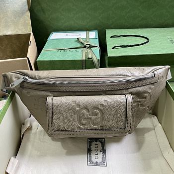 Gucci Jumbo GG Belt Bag 645093 Taupe Size 28x18x8 cm