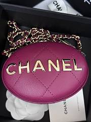 Chanel Clutch With Chain AP3252 Dark Purple Size 8.5 × 12 × 6 cm - 5
