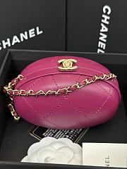 Chanel Clutch With Chain AP3252 Dark Purple Size 8.5 × 12 × 6 cm - 4