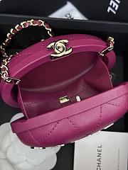 Chanel Clutch With Chain AP3252 Dark Purple Size 8.5 × 12 × 6 cm - 3