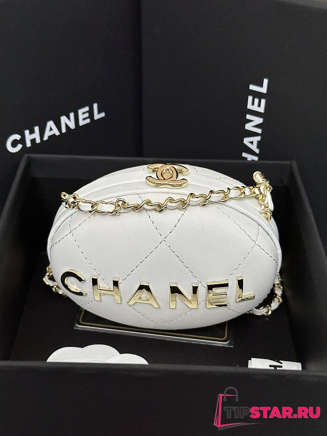Chanel Clutch With Chain AP3252 White Size 8.5 × 12 × 6 cm - 1