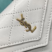 YSL Gaby Micro Bag In Quilted Lambskin White Size 10 X 8 X 2.5 CM - 3