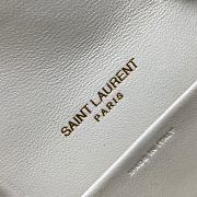 YSL Gaby Micro Bag In Quilted Lambskin White Size 10 X 8 X 2.5 CM - 2