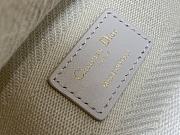 Dior Medium Lady D-Lite Bag White D-Lace Embroidery with 3D Macramé Effect Size 24 x 20 x 11 cm - 2