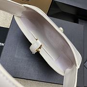 YSL Le 5 À 7 Mini In Smooth Leather White Size 19 X 11.5 X 4.5 CM - 3
