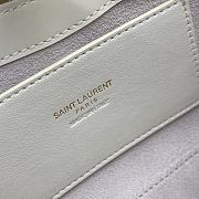 YSL Le 5 À 7 Mini In Smooth Leather White Size 19 X 11.5 X 4.5 CM - 5