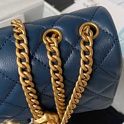 Chanel Casual Style Street Style Chain Dark Blue Leather Size 14.5x23.5x7 cm - 5