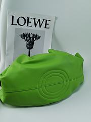 Loewe Small Bag In Shiny Nappa Calfskin With Chain Green Size 35*21*11.5cm - 3