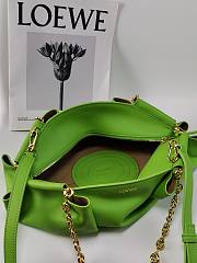 Loewe Small Bag In Shiny Nappa Calfskin With Chain Green Size 35*21*11.5cm - 2