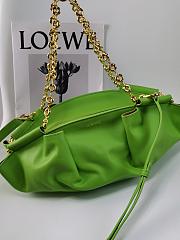 Loewe Small Bag In Shiny Nappa Calfskin With Chain Green Size 35*21*11.5cm - 1