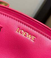 Loewe Small Bag In Shiny Nappa Calfskin With Chain Magenta Size 35*21*11.5cm - 2