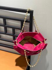 Loewe Small Bag In Shiny Nappa Calfskin With Chain Magenta Size 35*21*11.5cm - 3