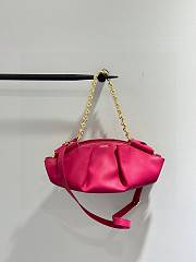 Loewe Small Bag In Shiny Nappa Calfskin With Chain Magenta Size 35*21*11.5cm - 5