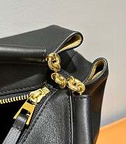 Loewe Small Bag In Shiny Nappa Calfskin With Chain Black Size 35*21*11.5cm - 5