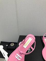 Chanel Sandals Lambskin Pink G40018 - 3