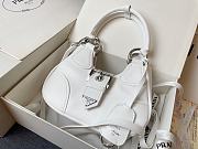 Prada Moon Padded Nappa-Leather Bag 1BA381 White Size 16x7.5x22.5cm - 1