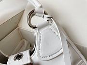 Prada Moon Padded Nappa-Leather Bag 1BA381 White Size 16x7.5x22.5cm - 4