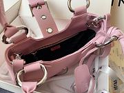 Prada Moon Padded Nappa-Leather Bag 1BA381 Pink Size 16x7.5x22.5cm - 5