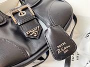 Prada Moon Padded Nappa-Leather Bag 1BA381 Black Size 16x7.5x22.5cm - 5