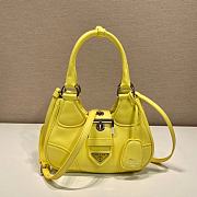 Prada Moon Padded Nappa-Leather Bag 1BA381 Yellow Size 16x7.5x22.5cm - 1