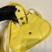 Prada Moon Padded Nappa-Leather Bag 1BA381 Yellow Size 16x7.5x22.5cm - 5