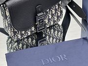Dior Essentials Mini Saddle Bag With Strap Beige and Black Dior Oblique Size 23 x 18 x 6 cm - 2