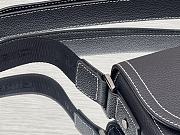 Dior Essentials Mini Saddle Bag With Strap Black Grained Calfskin Size 23 x 18 x 6 cm - 2