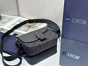Dior Essentials Mini Saddle Bag With StrapBlack Dior Oblique Size 23 x 18 x 6 cm - 5