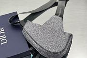 Dior Saddle Bag Ruthenium-Colored Dior Oblique Jacquard Size 26 x 19 x 4.5 cm - 4