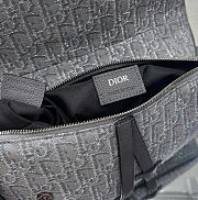 Dior Saddle Bag Ruthenium-Colored Dior Oblique Jacquard Size 26 x 19 x 4.5 cm - 2