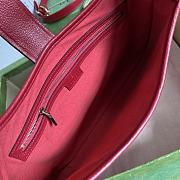 Gucci Aphrodite Medium Shoulder Bag Hibiscus Red Size 39x38x2 cm - 4