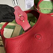 Gucci Aphrodite Medium Shoulder Bag Hibiscus Red Size 39x38x2 cm - 2