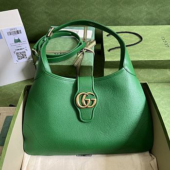 Gucci Aphrodite Medium Shoulder Bag Green Size 39x38x2 cm