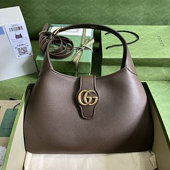 Gucci Aphrodite Medium Shoulder Bag Brown Size 39x38x2 cm