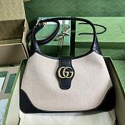 Gucci Aphrodite Medium Shoulder Bag Beige Cotton Canvas Size 39x38x2 cm - 1