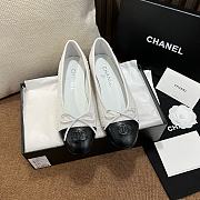 Chanel Ballet Flats G02819 White & Black - 1