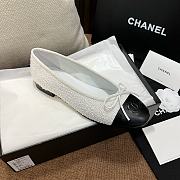 Chanel Ballet Flats G02819 White & Black - 5