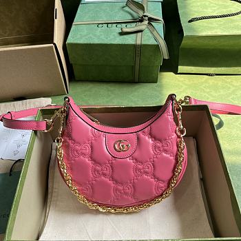Gucci GG Matelassé Mini Bag 739736 Pink Size 21x14x6 cm