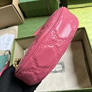 Gucci GG Matelassé Mini Bag 739736 Pink Size 21x14x6 cm - 5