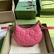 Gucci GG Matelassé Mini Bag 739736 Pink Size 21x14x6 cm - 2