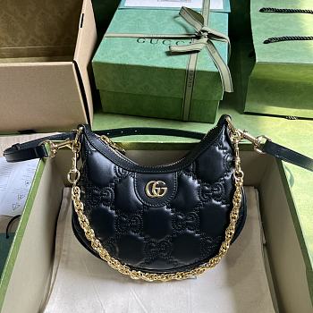 Gucci GG Matelassé Mini Bag 739736 Black Size 21x14x6 cm