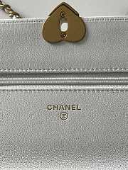 Chanel Wallet On Chain White AP3285 Size 12.3 × 19.2 × 3.5 cm  - 4