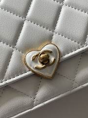 Chanel Wallet On Chain White AP3285 Size 12.3 × 19.2 × 3.5 cm  - 3