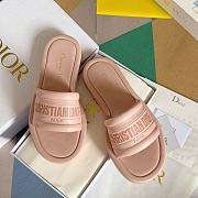 Dior Every-D Slide Pink Embossed Lambskin - 1