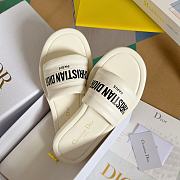 Dior Every-D Slide White Embossed Lambskin - 2