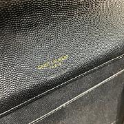 YSL Cassandre Matelassé Flap Pouch In Quilted Grain De Poudre Embossed Leather Black Size 21 X 16 X 3 CM - 2