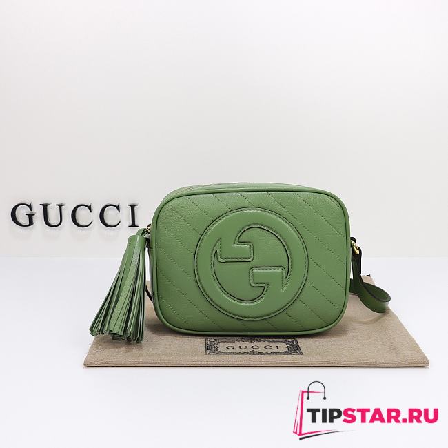 Gucci Blondie Small Shoulder Bag Green Size 21x15.5x5 cm - 1