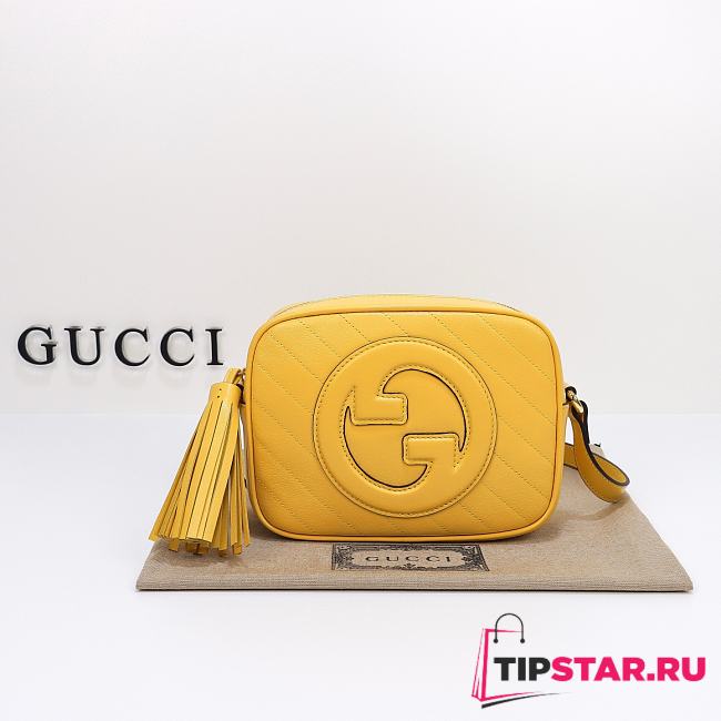 Gucci Blondie Small Shoulder Bag Yellow Size 21x15.5x5 cm - 1