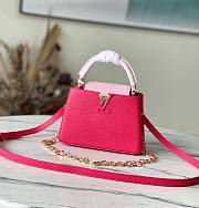 Louis Vuitton Capucines Mini M20845 Rose Pondichéry Pink Size 21*14*8cm - 1
