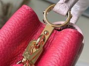 Louis Vuitton Capucines Mini M20845 Rose Pondichéry Pink Size 21*14*8cm - 4